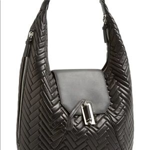 Dara Hobo bag by Mackage in cowhide leather